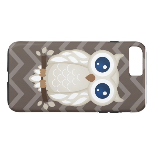 白いフクロウ Case-Mate iPhoneケース (裏面(横))