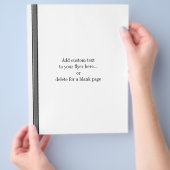 白いフライヤーのテンプレートにグレーの黒のストライプ チラシ (手)