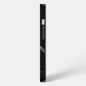 白いフラクタルホース iPhoneケース (左側面)
