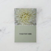 白いフラワーカ空白のード サンキューカード (内部)