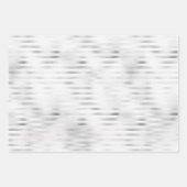 白いフラワーズシルバーグラム ラッピングペーパーシート (正面2)