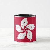 白いフラワーマグ マグカップ (中央)