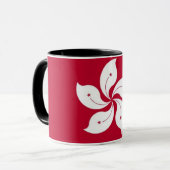 白いフラワーマグ マグカップ (正面左)