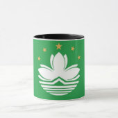 白いフラワーマグ マグカップ (中央)