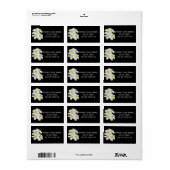 白いフランジパニの花、熱帯、フローラ結婚の ラベル (フルシート)