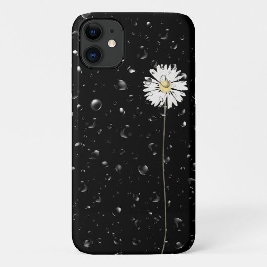白いフランスギクの雫 Case-Mate iPhoneケース (裏面)