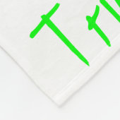 白いフリースブランケットのカラフルで明るい一流のコラージュ フリースブランケット (角)