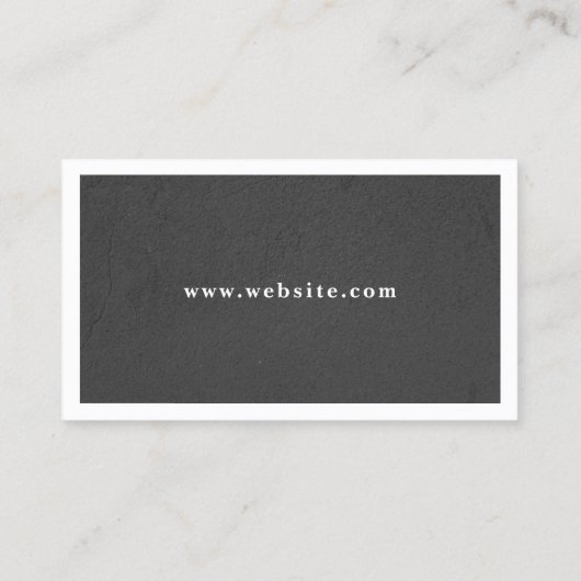 白いフレームのフェイクで具体的な一見 名刺 (裏面)