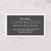 白いフレームのフェイクで具体的な一見 名刺 (正面)