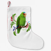 白いフロントのアマゾン スモールクリスマスストッキング (正面)