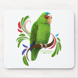 白いフロントのアマゾン マウスパッド