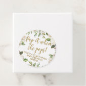 白いフローラと金ゴールドポップ・アートの彼女のポップ フェイバータグ (インサイチュ)