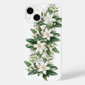 白いフローラの緑の花 Case-Mate iPhoneケース (裏面)