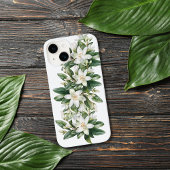 白いフローラの緑の花 Case-Mate iPhoneケース