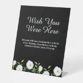 白いフローラの記念結婚に 台座サイン (正面)