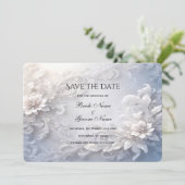 白いフローラは日付カードを保存 セーブザデート (スタンド正面)