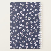 白いフローラプランナー（青い背景） | カスタム プランナー手帳 (裏面)