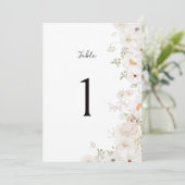 白いフローラ結婚のテーブル番号 (スタンド正面)