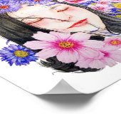 白いフローラ ポスター (角)