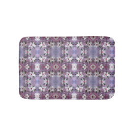 白いフローラ（赤） バスマット