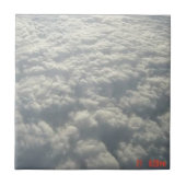 白いフワフワの雲 タイル (正面)