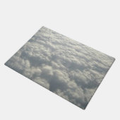 白いフワフワの雲 ドアマット (アングル)