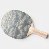 白いフワフワの雲 卓球ラケット (横)
