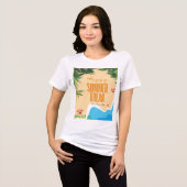 白いブナのTシャツ トライブレンドＴシャツ (正面全面)