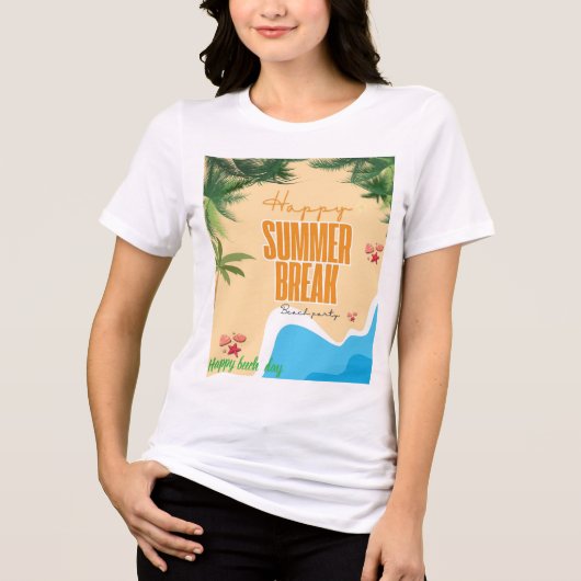 白いブナのTシャツ トライブレンドＴシャツ (正面)
