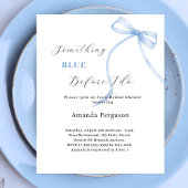 白いブライダルシャワーを弓を引く前に何か青