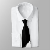白いブラシモダンの黒い背景 ネクタイ (タイ)