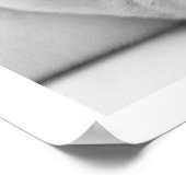 白いブルドッグ眠る ポスター (角)