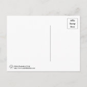 白いブルーベルポストカード ポストカード (裏面)