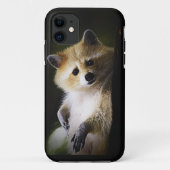 白いブロンドのアライグマ野生動物かわいい動物 Case-Mate iPhoneケース (裏面)