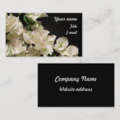 白いブーゲンビリアによっては名刺が開花します 名刺 (正面/裏面)