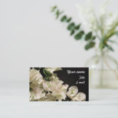 白いブーゲンビリアによっては名刺が開花します 名刺 (スタンド正面)