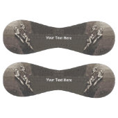 白いブ飛んでいるランに魔法の魔女3人 ソフトボール (パネル)