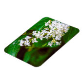 白いプライベートフラワーフレキシブルフォトマグネット マグネット (左側)