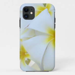 白いプルメリアの花 iPhone 11 ケース