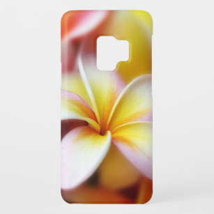 白いプルメリアのFrangipaniのハワイの花のハワイアン Case-Mate Samsung Galaxy S9ケース