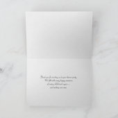 白いプレートに銀器を感謝してい付けて カード (内部)