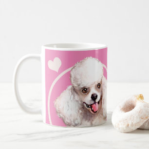 白いプードル子犬あなたが作るすべてのスナック コーヒーマグカップ