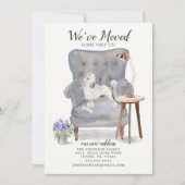 白いプードル犬 |お知らせ 案内状 (正面)