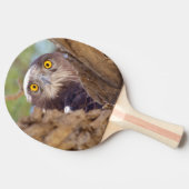 白いヘビのワシ 卓球ラケット (横)