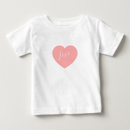 白いベビー用品 ベビーTシャツ (正面)