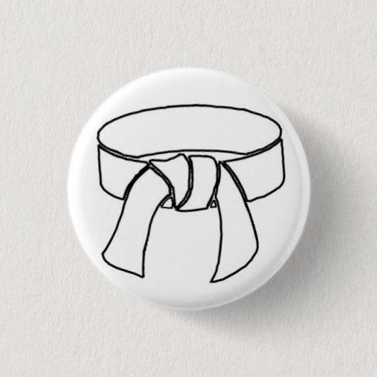 白いベルトのpinbackボタン 缶バッジ (正面)