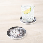 白いベンガルトラの写真撮影 コースター (側面)