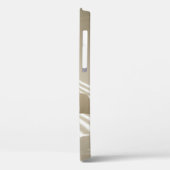 白いベ赤と白ッドの黒い格子縞の織物 Case-Mate iPhoneケース (裏面 / 左)