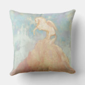 白いペガソス、c.1908 (キャンバスの油) クッション (裏面)