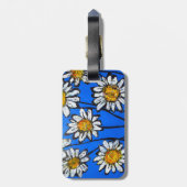 白いペダルのある花 ラゲッジタグ (裏面縦)